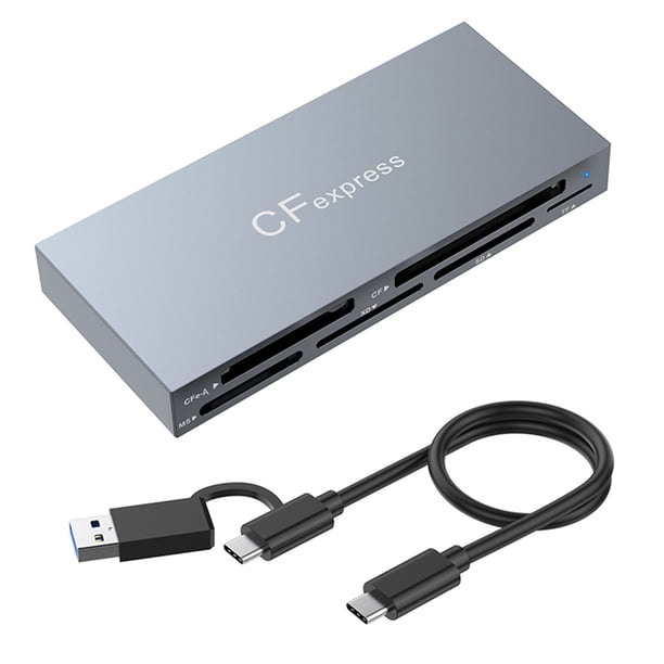 6 en 1 Tipo-C USB CFexpress Tipo A/CF/XD/MS/SD/TF Lector tarjetas USB3.2 Gen2 10Gbs
