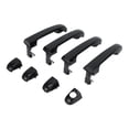 thumbnail image 1 of Manijas de puerta exterior para automóvil Unique Bargains, delanteras izquierda y derecha, traseras izquierda y derecha para Hyundai Accent GLS 2006-2011, ABS negro, 1 juego, 1 of 6