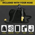 thumbnail image 3 of MANGOBOB Expandable Garden Hose, Outside with 10 Spray Nozzles, Leak-Proof Design, Black, 75 ft, 3 of 17