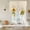 Beige Yellow, variant on Yellow Sunflowers Tie Up Curtains 45 Inches Long, Kitchen Window Curtains Over Sink, Daisy Bees Elegant Farmhouse Floral Small Window Curtains Shade Balloon Curtains Valances for Bedroom/Cafe 34"x45"