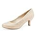 thumbnail image 3 of DREAM PAIRS Escarpins à Talon Bas pour Femme, Or, Mariage/nuptiale, Luvly-Gold - 11 (Luvly), 3 of 4