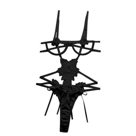 

Munlar Lingerie For Women Womens Underwear Women s Sexy Lace Embroidery Hollow Out Bikini Bodysuit Sexy Lingerie