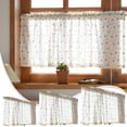 thumbnail image 1 of Sentmoon Rideaux Transparents Rideaux de Porte Fenêtre de Porte Roses Froissées pour Cuisine Rideaux de Porte Intérieur Maison Chambre Rideaux à Effet Drift Rideau Moustiquaire Cloison 17,7 Pouces Multicolore, 1 of 10