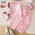 thumbnail image 5 of MuXiKeJi Clothes valentine outfit for girls,Toddler Outfits for Girls 6 Graphic Print Soft Hooded Sweatshirt and Jogger Sweatpants Clothing Kids Fall Outfits Sweat Suit, 5 of 9