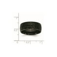 thumbnail image 2 of Mens or Ladies Black Plated Hammered Stainless Steel 8mm Wedding Band Ring for Men, 2 of 6