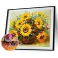 thumbnail image 5 of Cuadros Decorativos Kit de bordado de punto de cruz de girasol de pintura de diamante de taladro completo DIY 5D DQrwqpou Nuevos Originales, 5 of 5