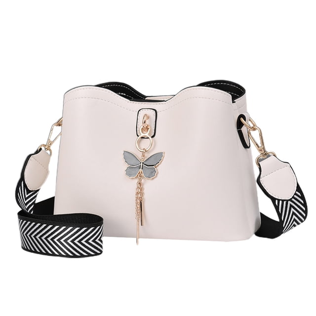 Bolso bandolera de cuero artificial de color caramelo, pequeño bolso de nueva moda