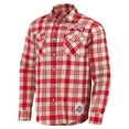 thumbnail image 2 of Men's Darius Rucker Collection by Fanatics Scarlet/Natural Ohio State Buckeyes Plaid Flannel Long Sleeve Button-Up Shirt, 2 of 3