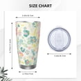 thumbnail image 4 of Lsque Watercolor Wildflowers Pattern 20oz Car Cup with Lid and Straw, Insulated Coffee Cup with Straw Topper, Spill Proof Travel Coffee Mug, Stainless Steel Tumble-Without Straw, 4 of 8