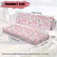 thumbnail image 7 of FKELYI Pink Art Boho Flower Print Mule Bench Seat Cover 2 Pcs Set Dustproof UTV Seat Cover Compatible with Kawasaki Mule 600/610 Anti-Scratch Seats Protector Decor, 7 of 7