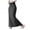 Dark Gray, variant on JNGSA Women's Spring High Waist Slit Hem Rib Knit Midi Bodycon Skirt Solid Color Maxi Skirt