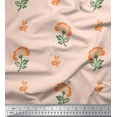 thumbnail image 1 of Soimoi Rayon Fabric Leaves & Floral Block Print Fabric by The Yard 42 Inch Wide, 1 of 3