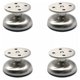thumbnail image 1 of Patas de acero inoxidable resistentes para gabinetes, patas ajustables para muebles con almohadilla de goma antideslizante para un soporte de muebles seguro y estable, 1 of 5