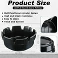 thumbnail image 2 of 48 Pack Black Plastic Ashtrays 4 Inch Diameter for Home Restaurant  Indoor Outdoor, 2 of 5