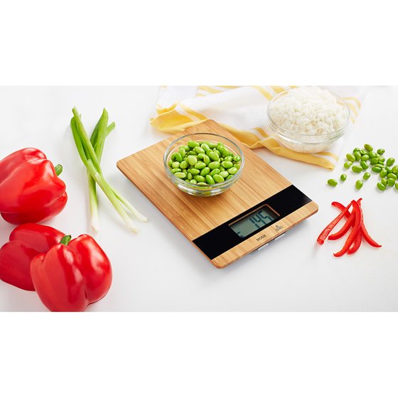 Mainstays Digital Bamboo Kitchen Scale