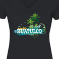 thumbnail image 4 of Inktastic Huatulco Mexico Vacation Women's V-Neck T-Shirt, 4 of 5