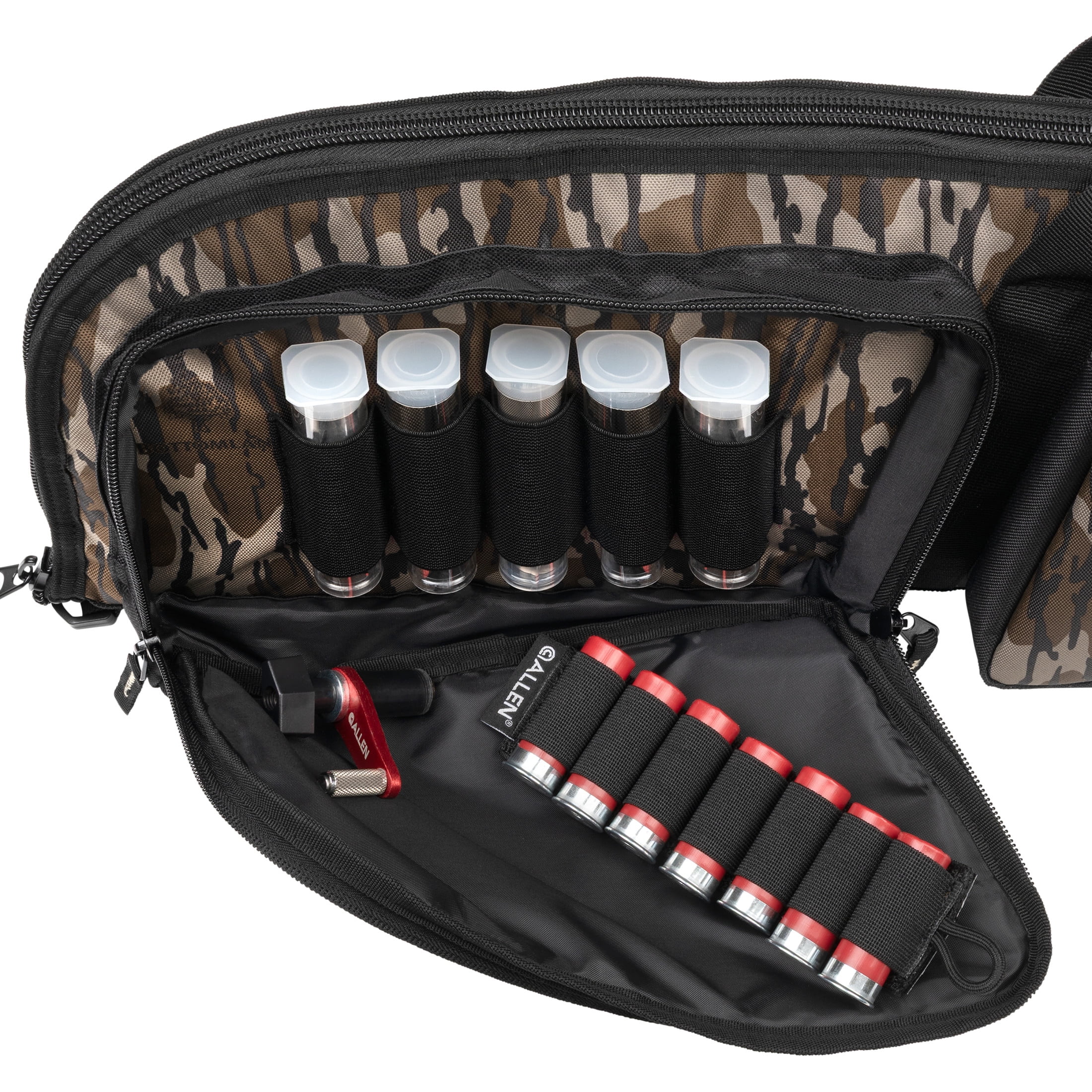 Allen Company Eliminator 52" Shotgun Case  - Dense Foam Padding + Endura Fabric – Soft Gun Bag For Hunting & Range – Gun Carrier – Black/Mossy Oak Bottomland
