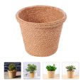 thumbnail image 6 of Eease Vintage Seagrass Planter Basket Wicker Straw Flower Pot Indoor Hanging Planters, 6 of 10