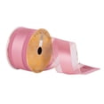 thumbnail image 1 of 2.5 in. x 10 Yard Dusty Rose Satin Sheer Gold Wired Ribbon, 1 of 1