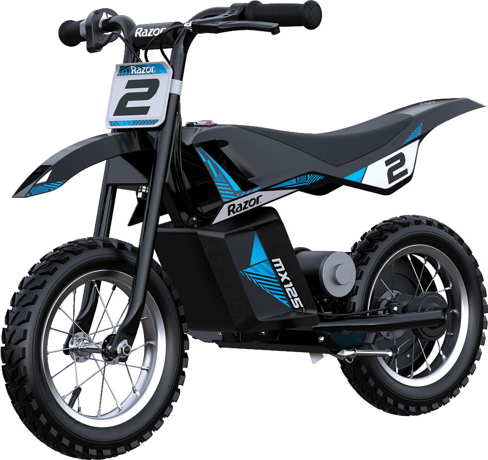 RAZOR DIRT ROCKET MX125 ELECTRIC-POWERED DIRT BIKE – BLACK WITH DECAL INCLUDED, FOR CHILD 5+