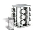 thumbnail image 2 of Trudeau 12-Bottle Square Spice Carousel, Stainless Steel, Unfilled, 2 of 5