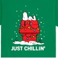 thumbnail image 3 of Peanuts - Holiday Snoopy Just Chillin - Men's Short Sleeve Graphic T-Shirt, 3 of 6