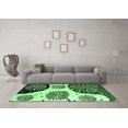 thumbnail image 3 of Ahgly Company Indoor Rectangle Oriental Emerald Green Modern Area Rugs, 5' x 7', 3 of 4