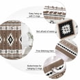 thumbnail image 6 of Brown Boho Waterproof Fabric Shower Curtain,Farmhouse Aztec Southwest Ethnic Geometric Waterproof Fabric Shower Curtain for Bathroom Curtains Bathtubs Shower Curtains with 12 Hooks Stall 48x72in, 6 of 8