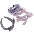 thumbnail image 1 of 6Pcs Women Sweet Bowknot Wide Hairband Headband Solid Accessories Colcomx Diadema Hairband Mujeres, 1 of 8