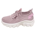thumbnail image 6 of Women's Slip on Walking Shoes Wide Cushion Running Tennis Shoes with Arch Support Non Slip Sole Nursing Workout Gym Athletic Fashion Sneakers Pink Size 10.5, 6 of 6