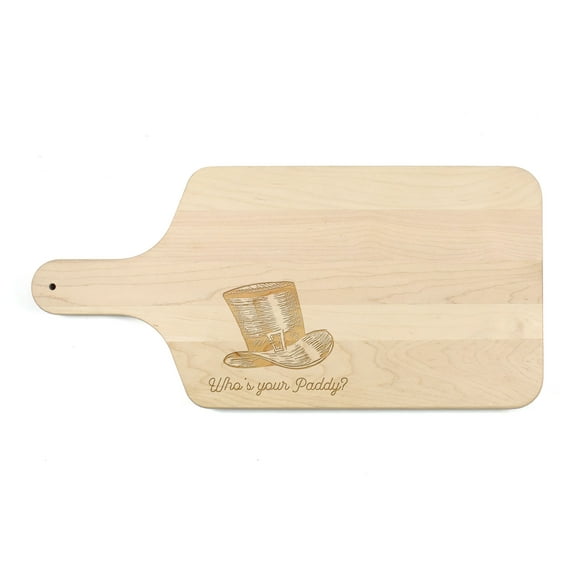 Creative Products Who's Your Paddy 17 x 8 Maple Paddle Cutting Board