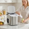 thumbnail image 2 of HOMCOM Portable Ice Maker Countertop 9 Ice Cubes Ready in 7 Mins 26lbs/24H, 2 of 10