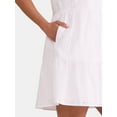 thumbnail image 2 of Time and Tru Women's Short Sleeve Eyelet Dress, Sizes XS-XXXL, 2 of 4