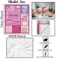 thumbnail image 3 of DALIHUA Happy 16th Birthday Throw Blanket for Girls 16 Years Old Flannel Fleece Blanket Sixteenth Birthday Gift Ideas Decoration for Teen Daughter Niece Granddaughter 50x60inches, 3 of 6