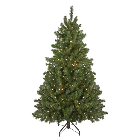 Northlight 5' Pre-Lit Canadian Pine Artificial Xmas Tree - Clear Lights