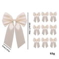 thumbnail image 3 of 10 Pack Satin Ribbon Bows, Large Pre Tied Craft Bows, 8 Inch Fabric Embellishments for Gift Wrap Wreaths Chairs Parties and DIY Decor, Coordinated Decorative Bow Set, 3 of 7