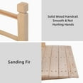 thumbnail image 6 of IVV Small Outdoor Arch Bridge, 4.92ft Natural Fir Wood Landscape Bridge for Garden & Courtyard Decor, Burlywood Color, 6 of 9
