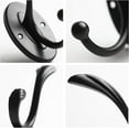 thumbnail image 6 of 5pcs Black Coat Hooks Wall Mounted Coat Hooks Farmhouse Matte Black Wall Hooks with Screws Metal Matte Black Towel Hooks for Bathrooms Entryway Hooks for Hanging Coats, Keys, Hats, Scarves, Robe, Bags, 6 of 18