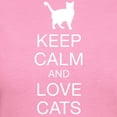 thumbnail image 3 of CafePress - Keep Calm And Love Cats Women's Classic T Shirt - Women's Traditional Fit Dark T-Shirt, 3 of 4