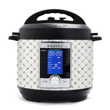 Wrap for Instant Pot Accessories 6 quart Ultra 10 in 1 Cover Sticker | Wraps fit InstaPot Ultra 10 in 1 6 Quart ONLY | Chicken Monogram
