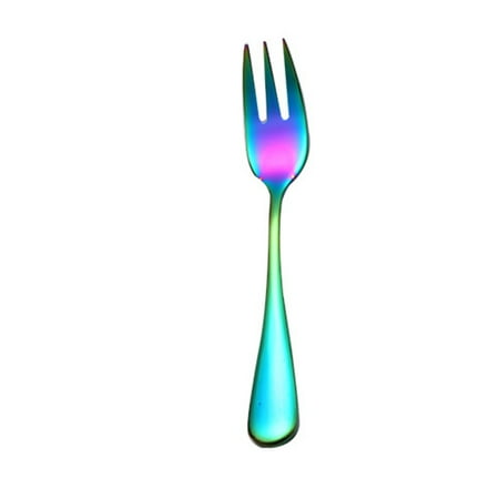 

Forks Stainless Steel Colourful Forks 8Pc For Fruit Desserts Ice Cream Cake