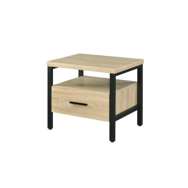 Acme Furniture 97970 Table d'Appoint, Fini Chêne et Noir