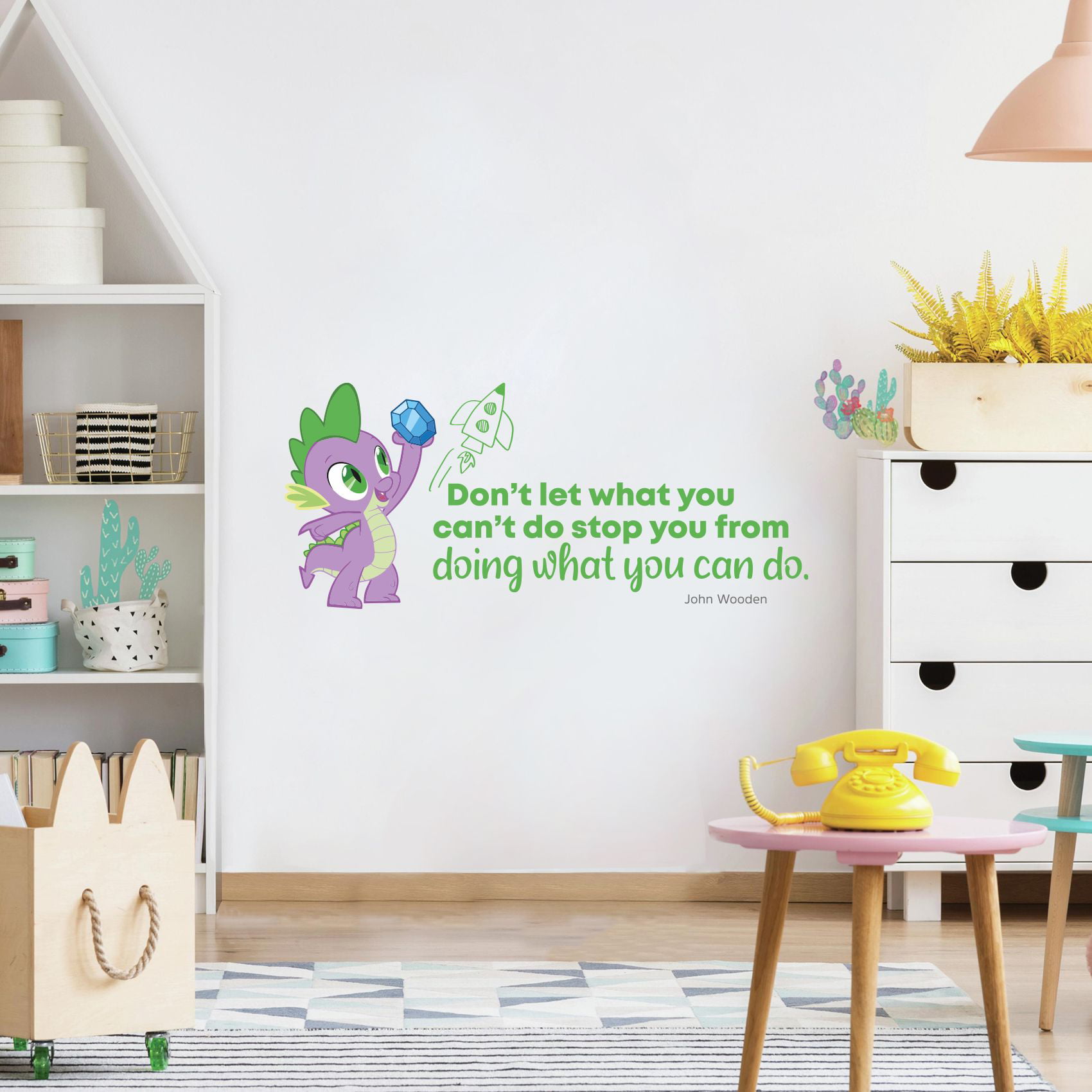 Personalised MY LITTLE PONY Inspired full colour Wall art Sticker Name/Message. 