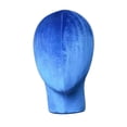 thumbnail image 4 of Mannequin Manikin Head Model Wigs Glasses Hats Display Stand Model Stand Foam Blue, 4 of 9