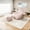 Pink, variant on JARCLIC Large Bean Bag Chair for Adults,Comfy Chair with Ottoman for Living Room,Lazy Floor Sofa for Reading,Shell-Shaped Bean Bag Couch for Kids (Beige)