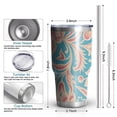 thumbnail image 6 of 30oz Blue and Pink Pioneer Flower Tumblers Stainless Steel Tumbler with Lid and Straw,Vacuum Insulated Double Wall Travel Tumbler Cups Mug with Cleaning Brush for Coffee,Tea, 6 of 7