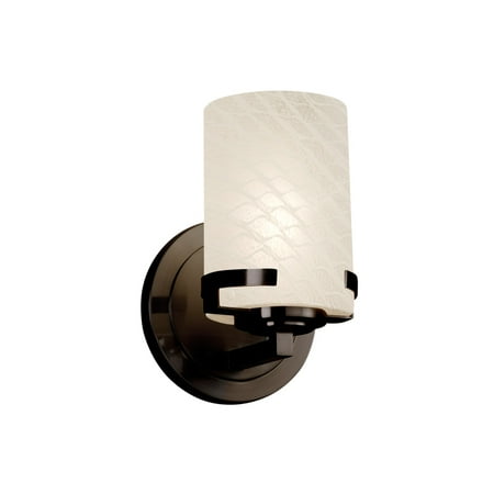 

Justice Design Group Fsn-8451-10-Weve Atlas 1 Light 5 Wide Bathroom Sconce - Bronze