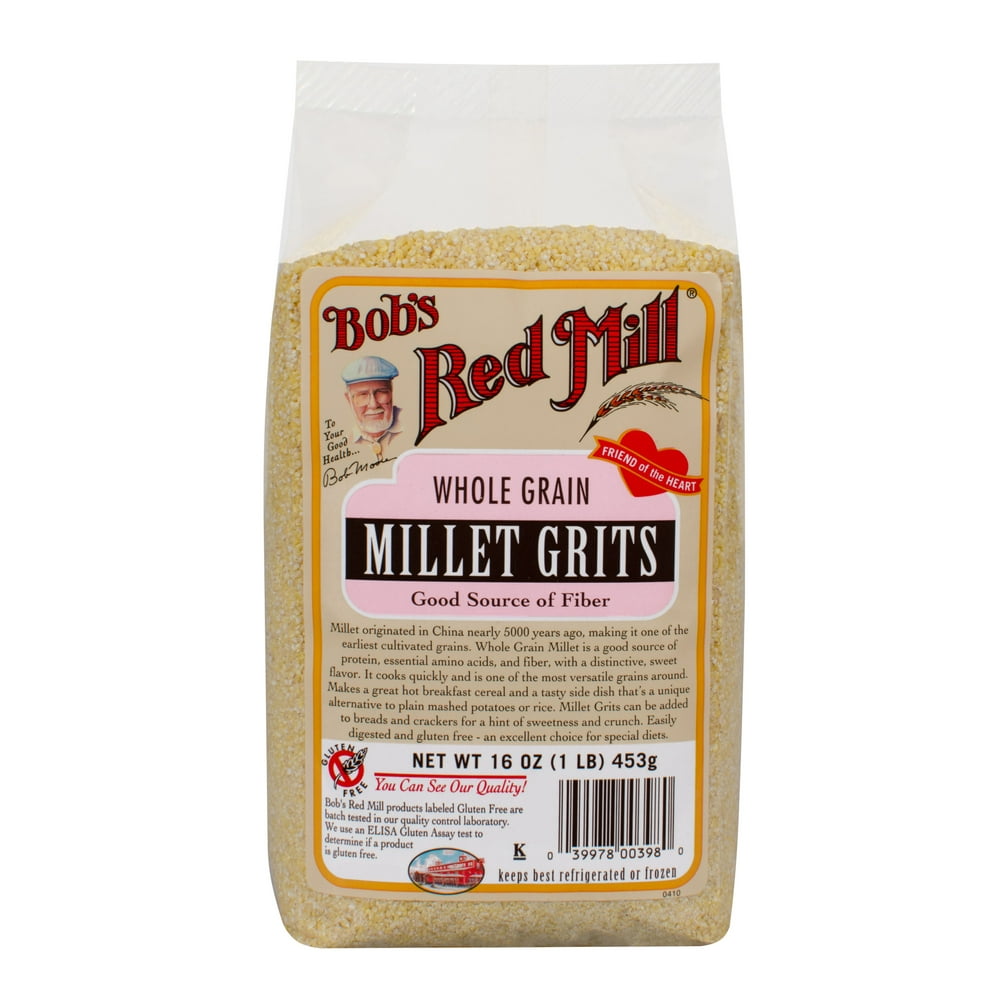 Bobs Red Mill Whole Grain Millet Grits, 16 Oz