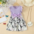 thumbnail image 2 of YTDSCS Kids Toddler Girls Dresses Clothing Baby Summer Floral Print Sleeveless Dress Skirt Tutu Dress Princess Dress Mid Length Pullover Dress ,Sizes 3-7T, 2 of 8