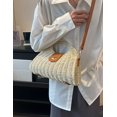 thumbnail image 4 of Bolso Cruzado de Paja Molodo Tote de Rattan con Asa Superior para Mujer, 4 of 7